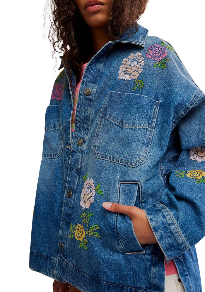 Free People Madison City Denim Jacket