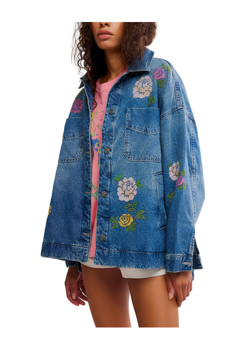 FREE PEOPLE Free People Madison City Denim Jacket