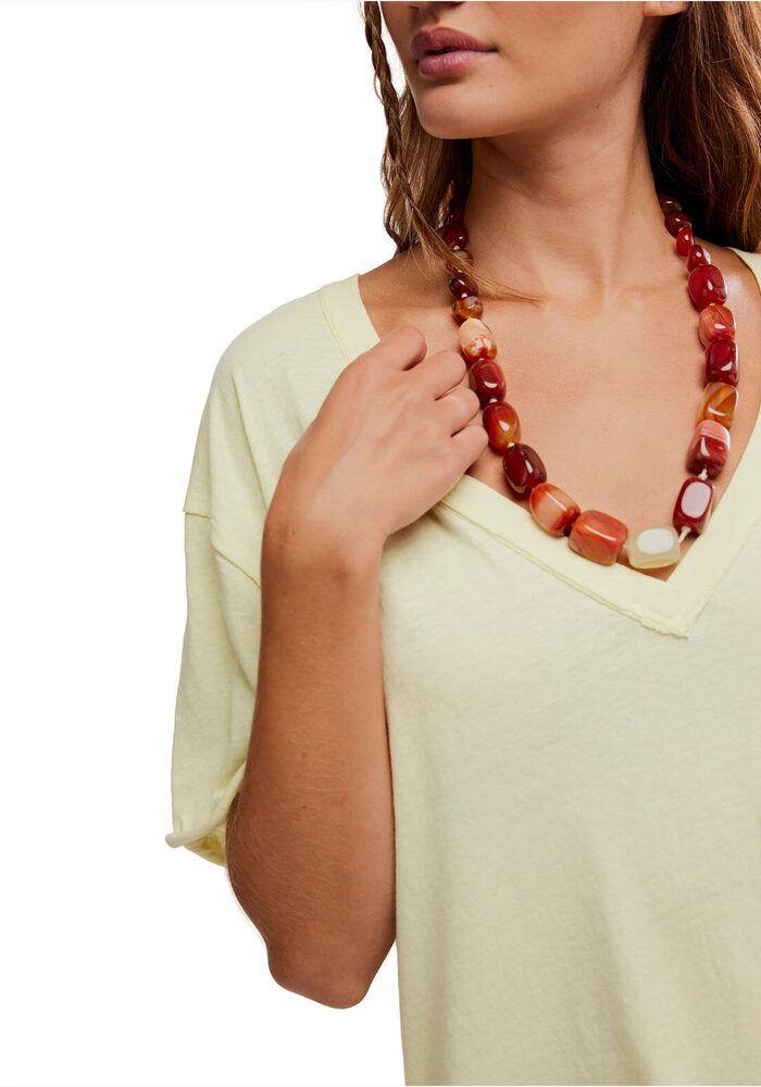 Free People Nina V Neck T-Shirt