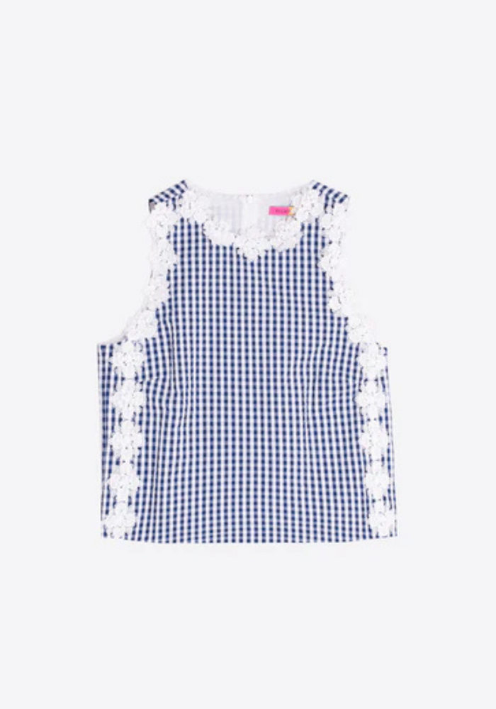 Vilagallo Vichy Sleeveless Top 33374