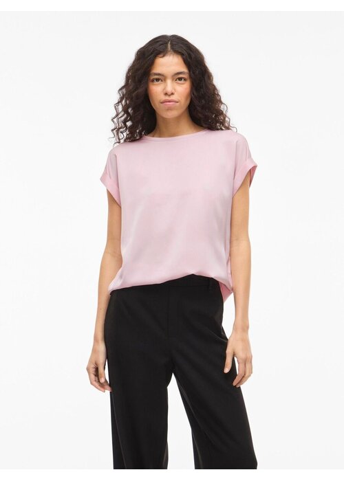 VILA Vila Viellette Satin T-Shirt
