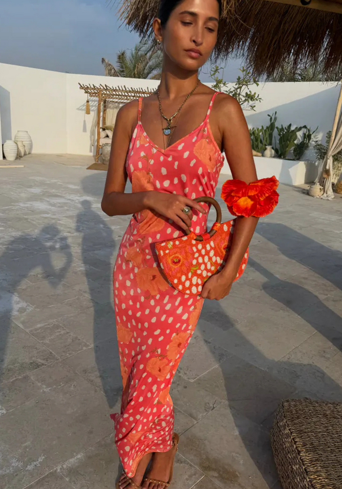 Never Fully Dressed Coral Poppy Aria Dress