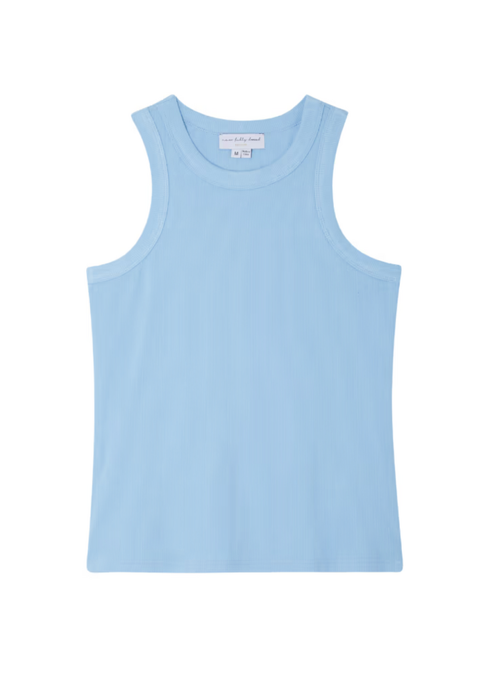 Never Fully Dressed Ice Blue Rib Tank Top