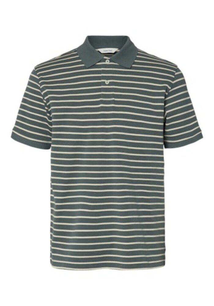 Selected Homme Dean Stripe Polo Shirt