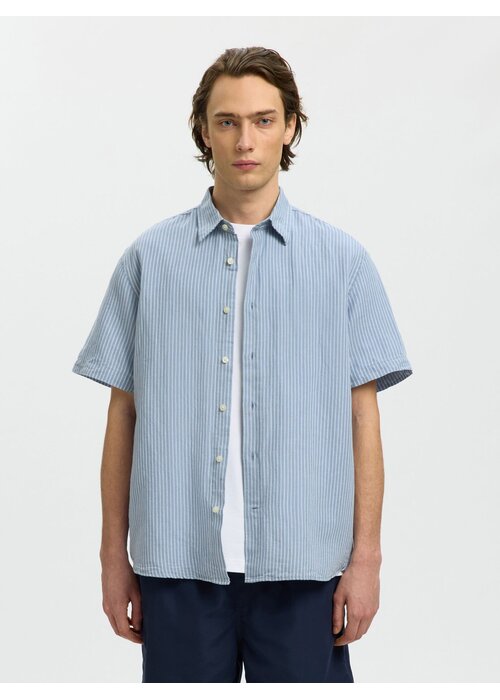 SELECTED HOMME Selected Homme Reg Clay Linen Shirt