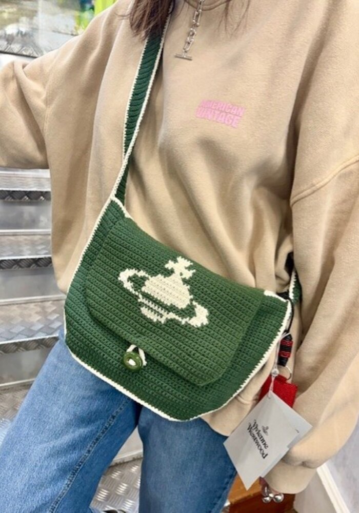Vivienne Westwood Lucky 1/2 Moon Crochet Bag