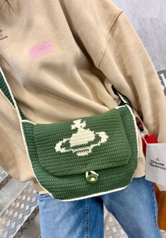 Vivienne Westwood Lucky 1/2 Moon Crochet Bag