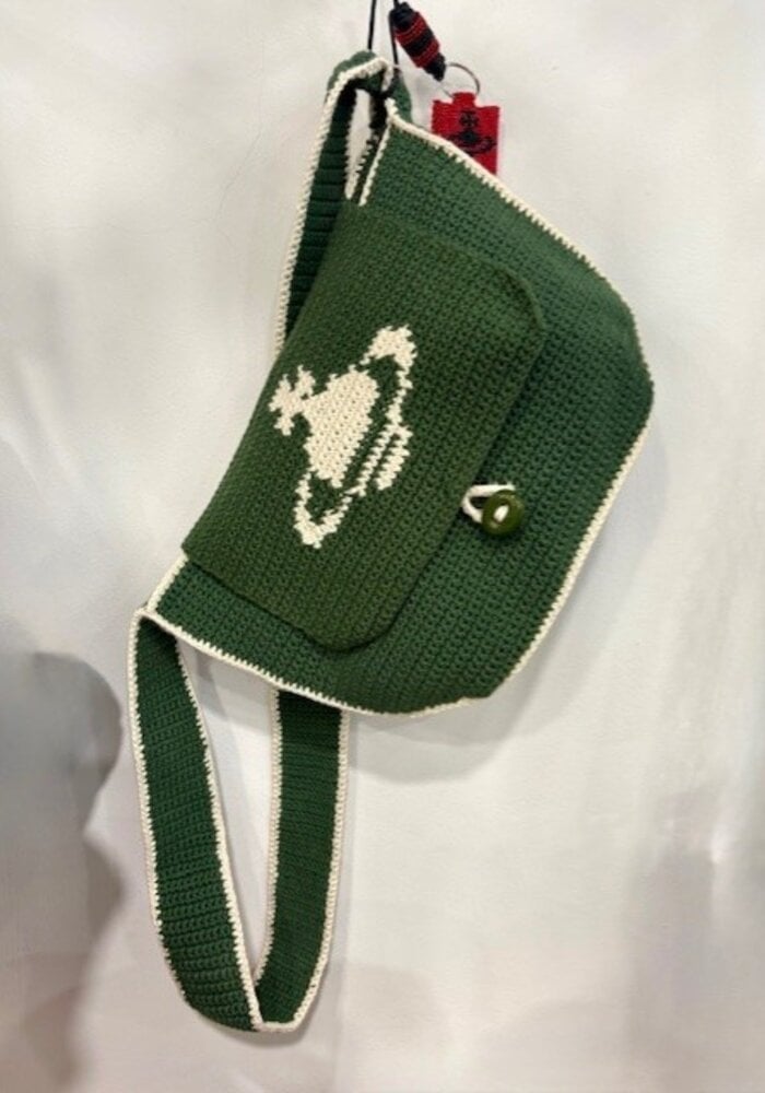 Vivienne Westwood Lucky 1/2 Moon Crochet Bag