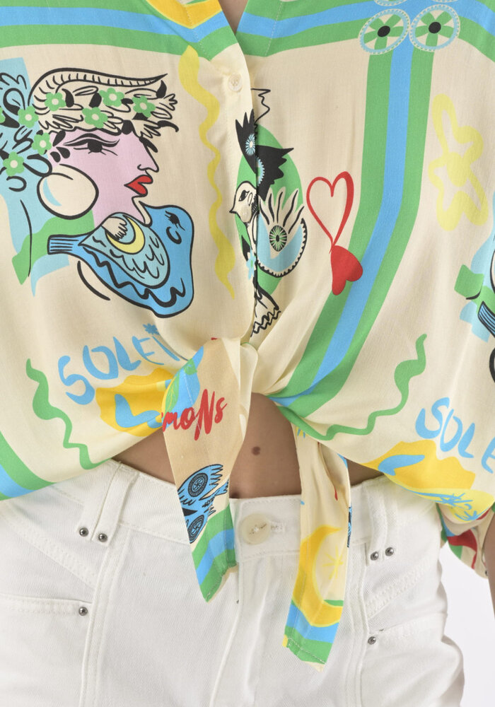 Orfeo Paris Serena Print Shirt