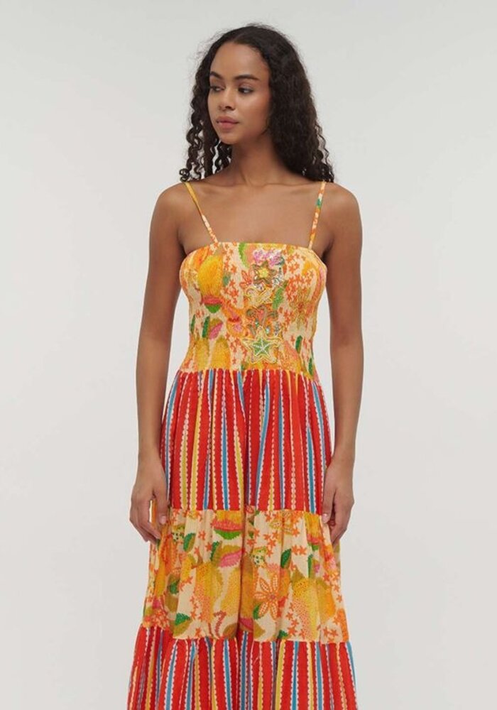 BLE Rouched Top Maxi Dress 541-195-0030