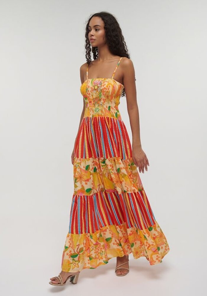 BLE Rouched Top Maxi Dress 541-195-0030