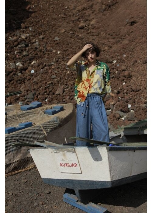 ORFEO PARIS Orfeo Paris Sabrina Pull On Wide Leg Trousers