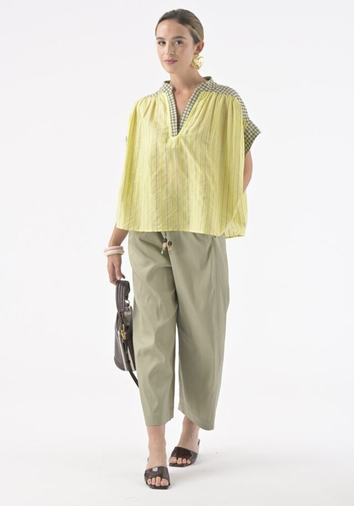 Orfeo Paris Sabrina Pull On Wide Leg Trousers
