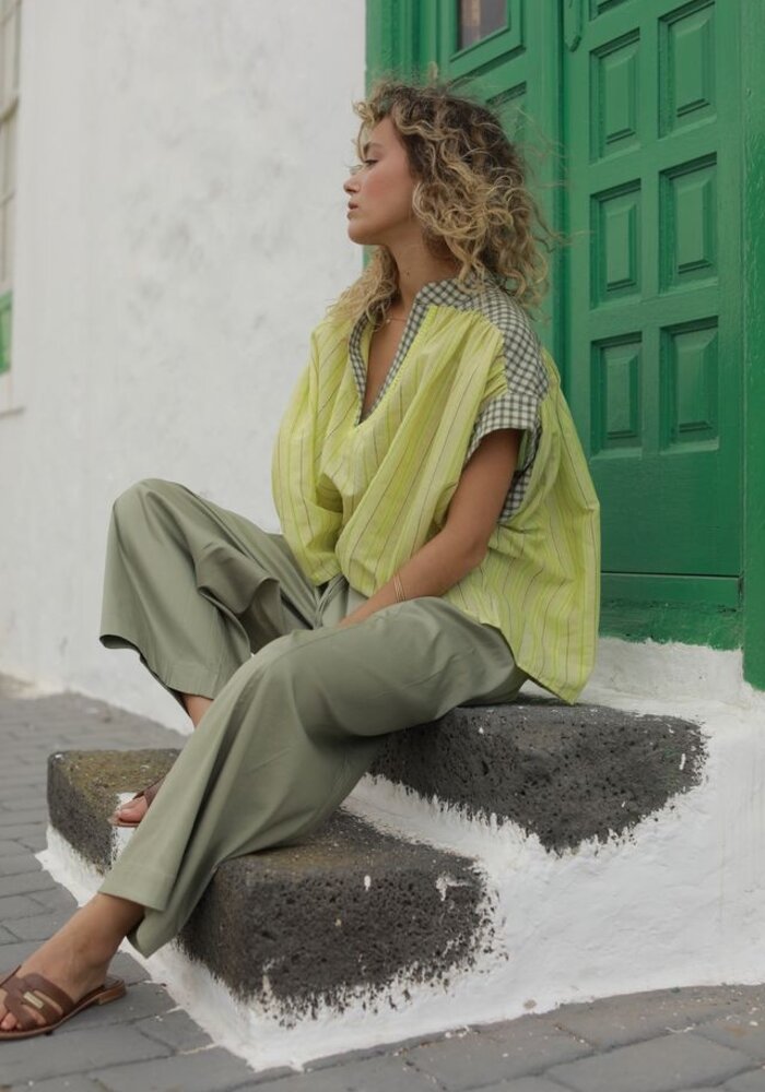 Orfeo Paris Sabrina Pull On Wide Leg Trousers