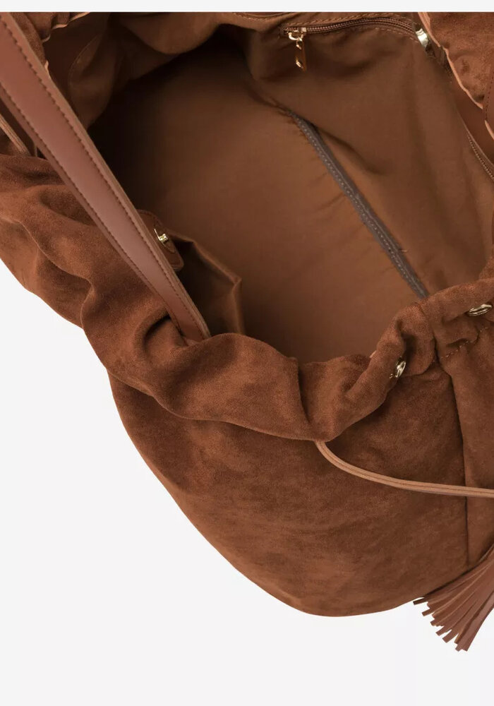 Every Other Drawstring Tassle Shoulder Bag 12117