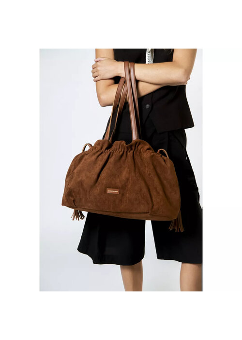 EVERY OTHER Every Other Drawstring Tassle Shoulder Bag 12117