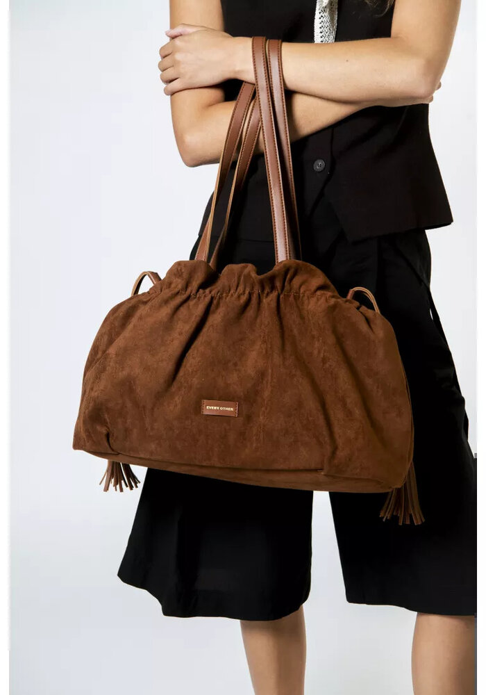 Every Other Drawstring Tassle Shoulder Bag 12117