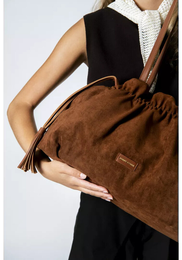 Every Other Drawstring Tassle Shoulder Bag 12117