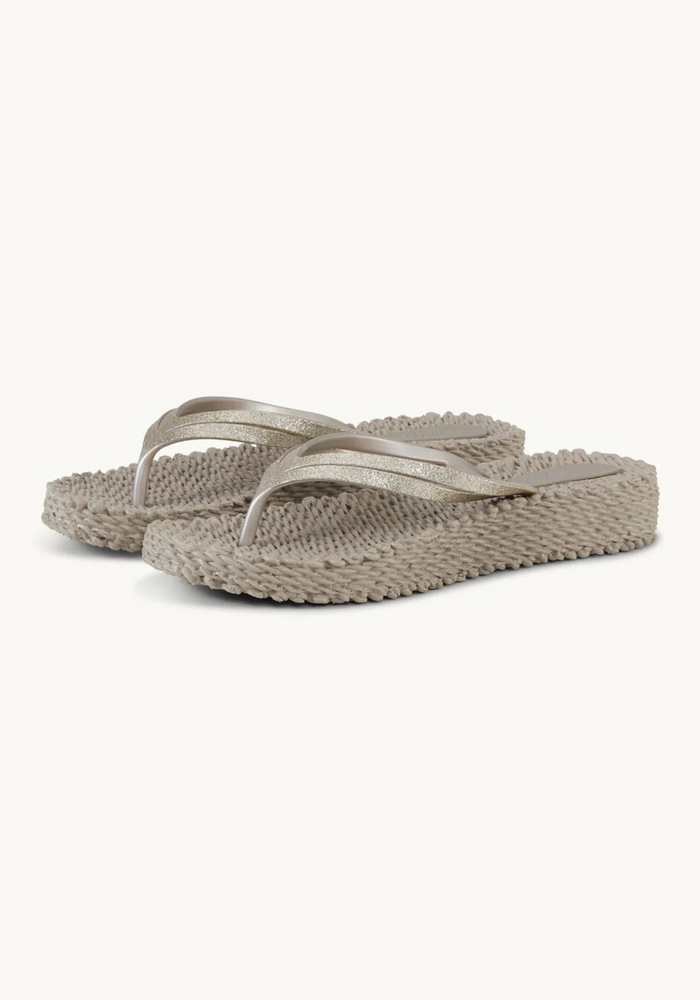 Ilse Jacobsen Cheerful 13 Glimmer Wedge Flip Flop