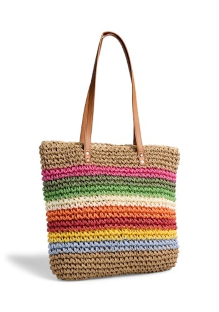 Pieces Kiki Shopper Straw Bag