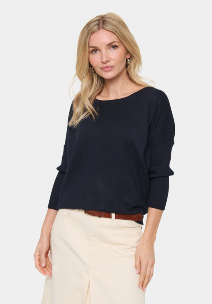 Saint Tropez Mila Round Neck Knitted Pullover