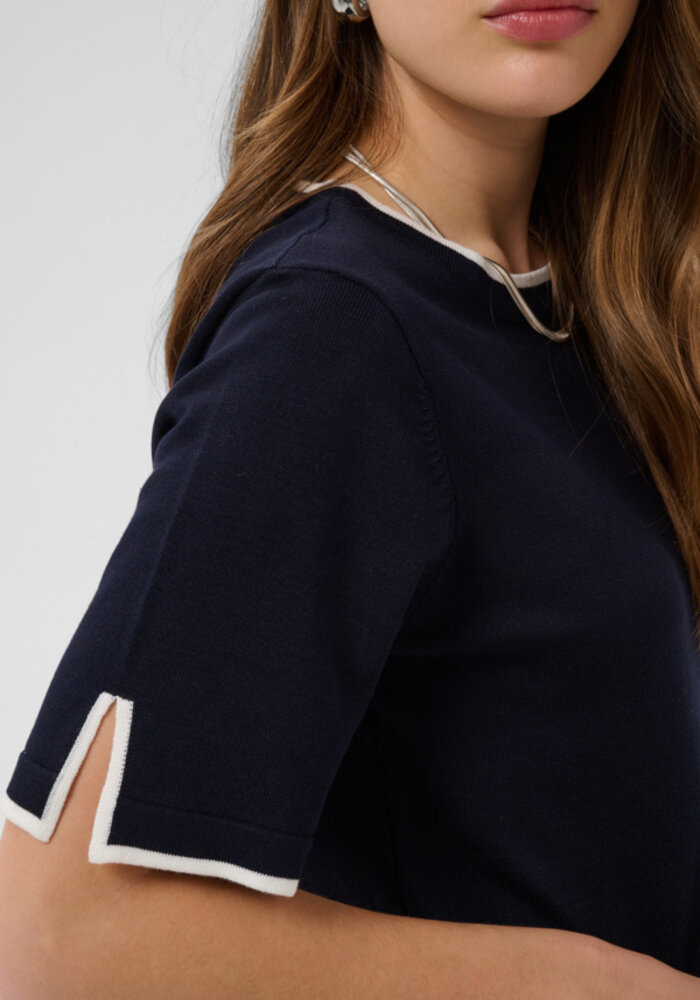 Saint Tropez Mila Contrast Pullover