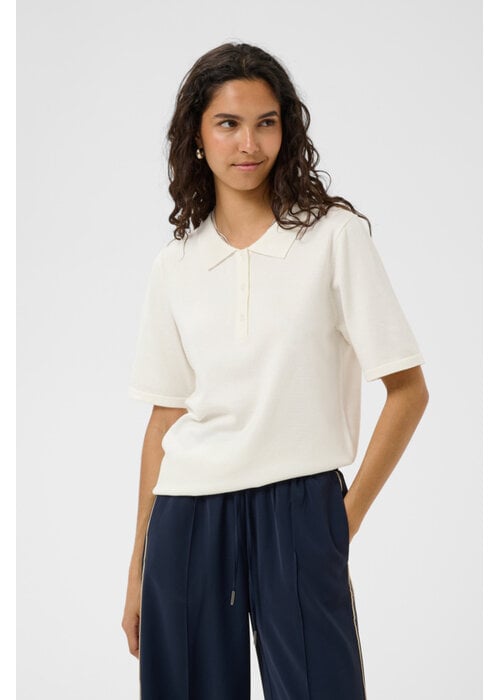 SAINT TROPEZ Saint Tropez Mila Short Sleeve Collar Polo Shirt