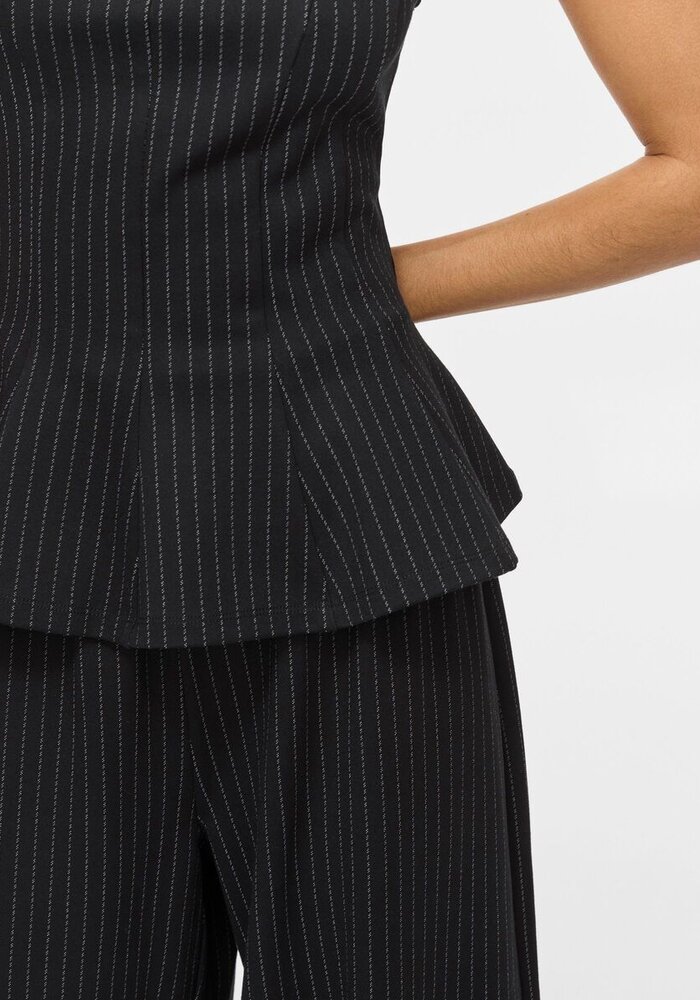 Vila Vimastriba Stripe Boat Neck Top