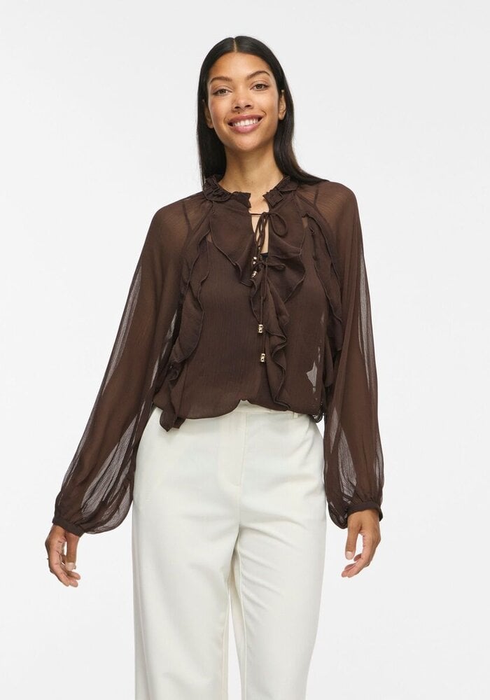 Vila Vitiro Flounce Blouse