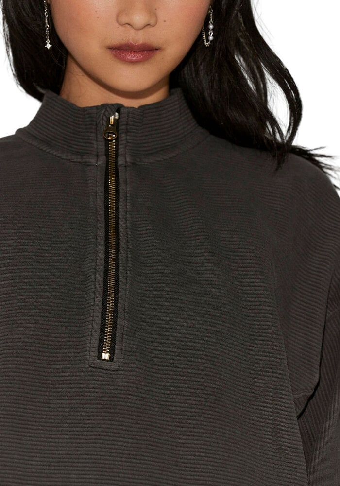 Free People Celeste Quarter Zip Sweatshirt