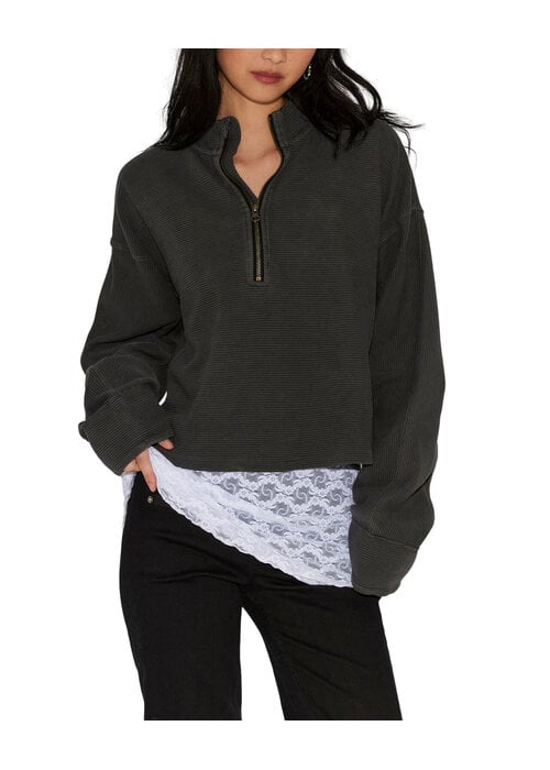 FREE PEOPLE Free People Celeste Quarter Zip Sweatshirt