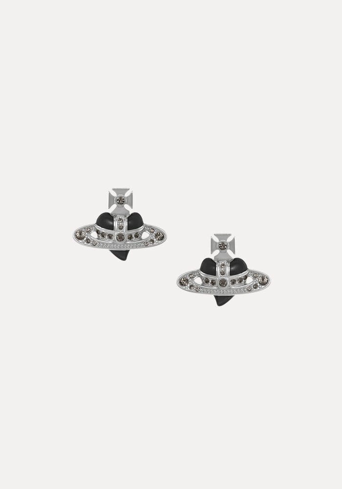 Vivienne Westwood New Diamante Heart Earrings 6201033K