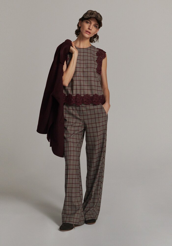 Summum Woman Check Trousers 4S3040-12482
