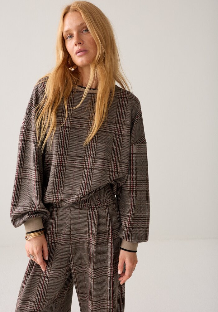 Summum Woman Plaid Sweatshirt 3S5369-30794
