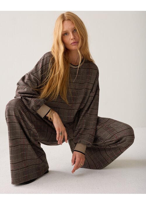 SUMMUM WOMAN Summum Woman Plaid Sweatshirt 3S5369-30794
