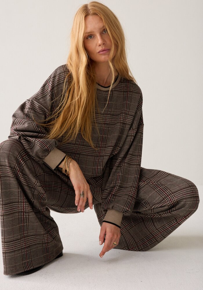 Summum Woman Plaid Sweatshirt 3S5369-30794