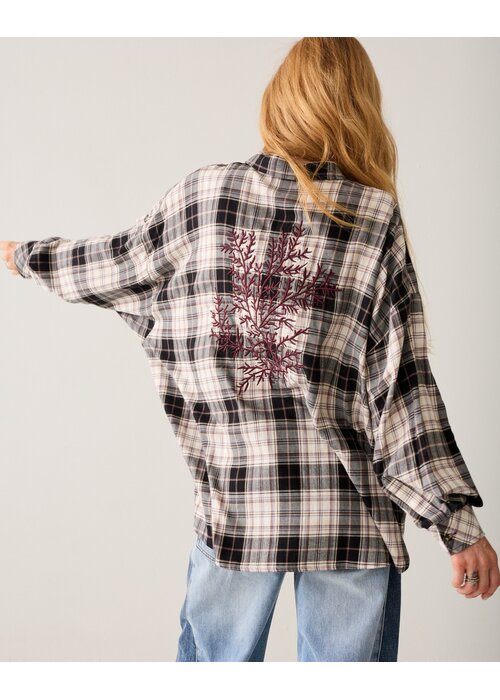SUMMUM WOMAN Summum Woman Plaid Flannel Blouse 2S3538-12530