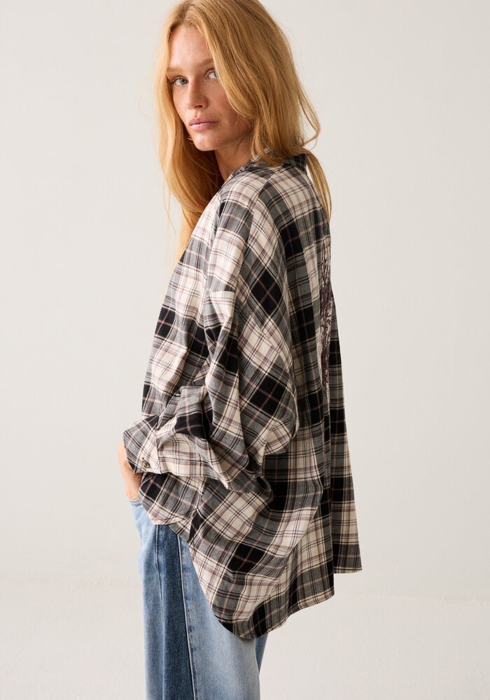 Summum Woman Plaid Flannel Blouse 2S3538-12530