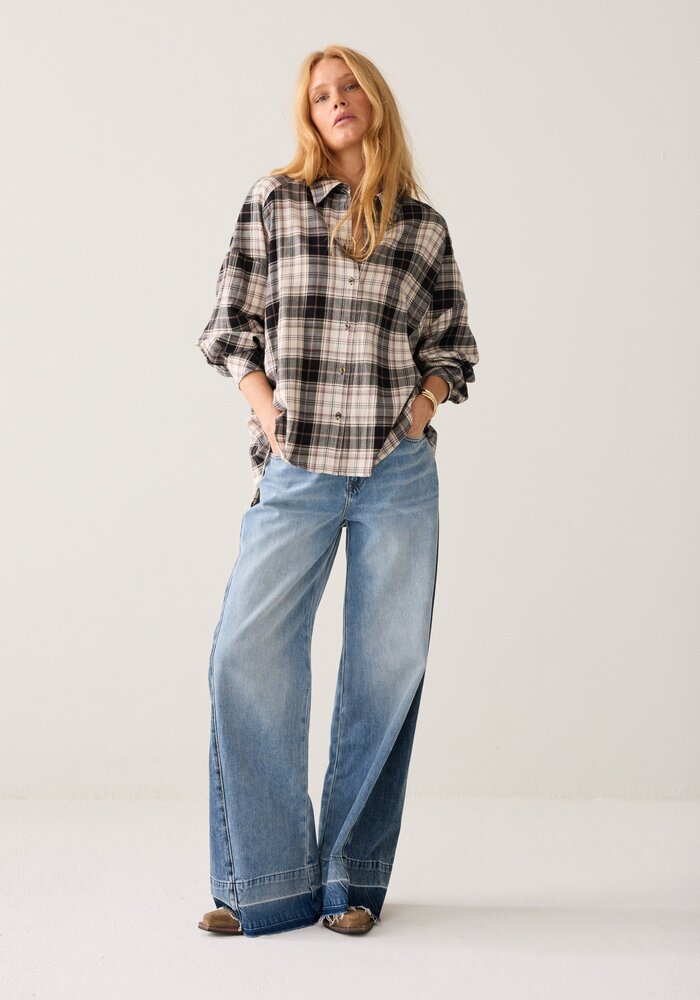 Summum Woman Plaid Flannel Blouse 2S3538-12530