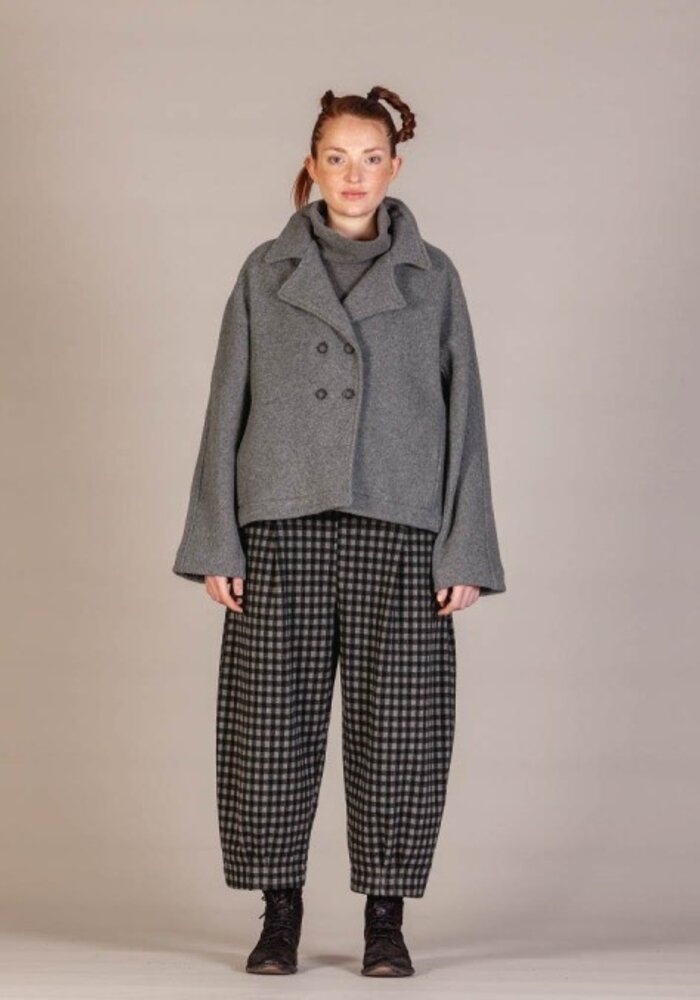 Mama B Italy Bianco JQ Check Trousers