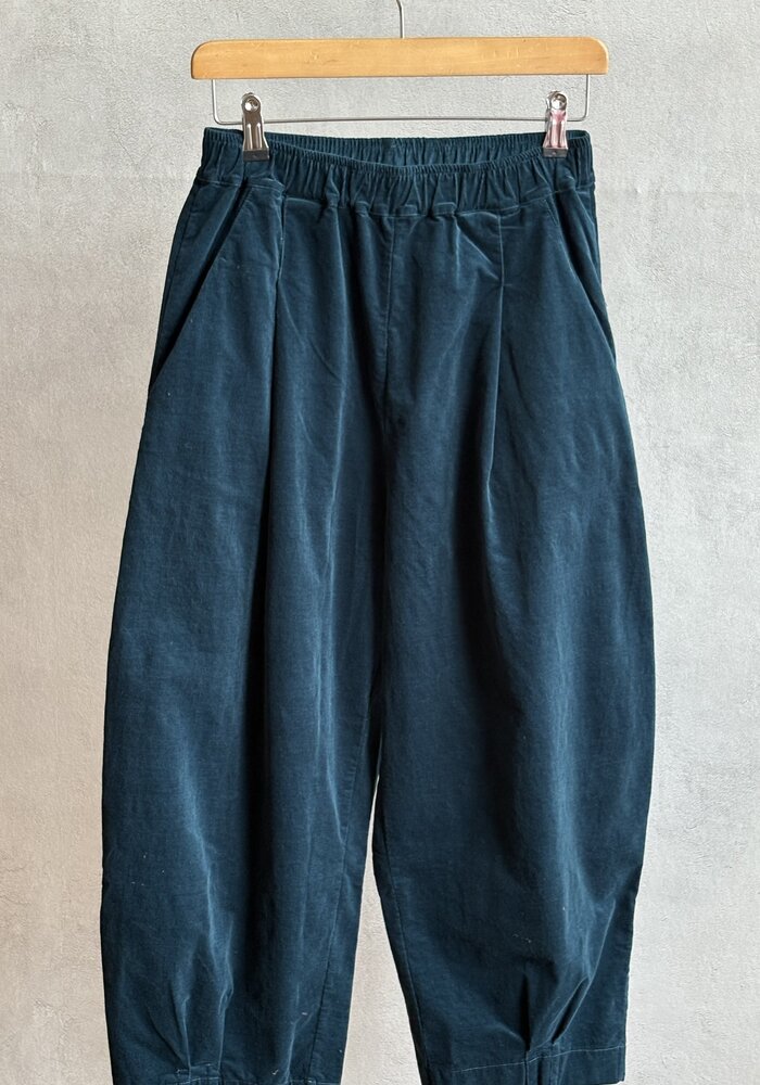 Mama B Italy Bianco V Velvet Trousers