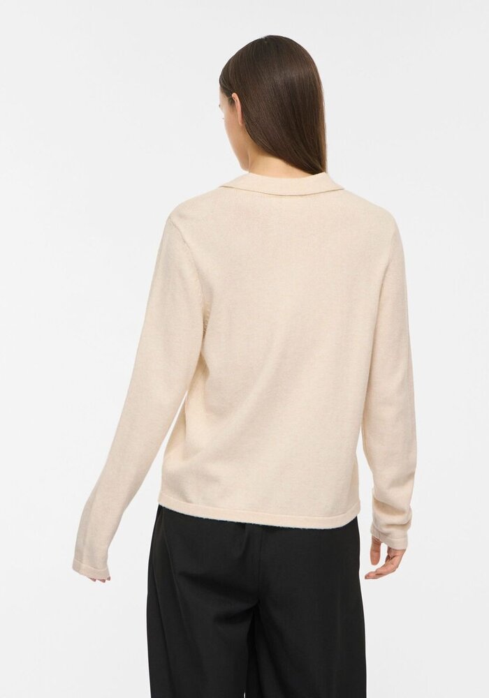 Vila Viril Long Sleeve Polo Pullover