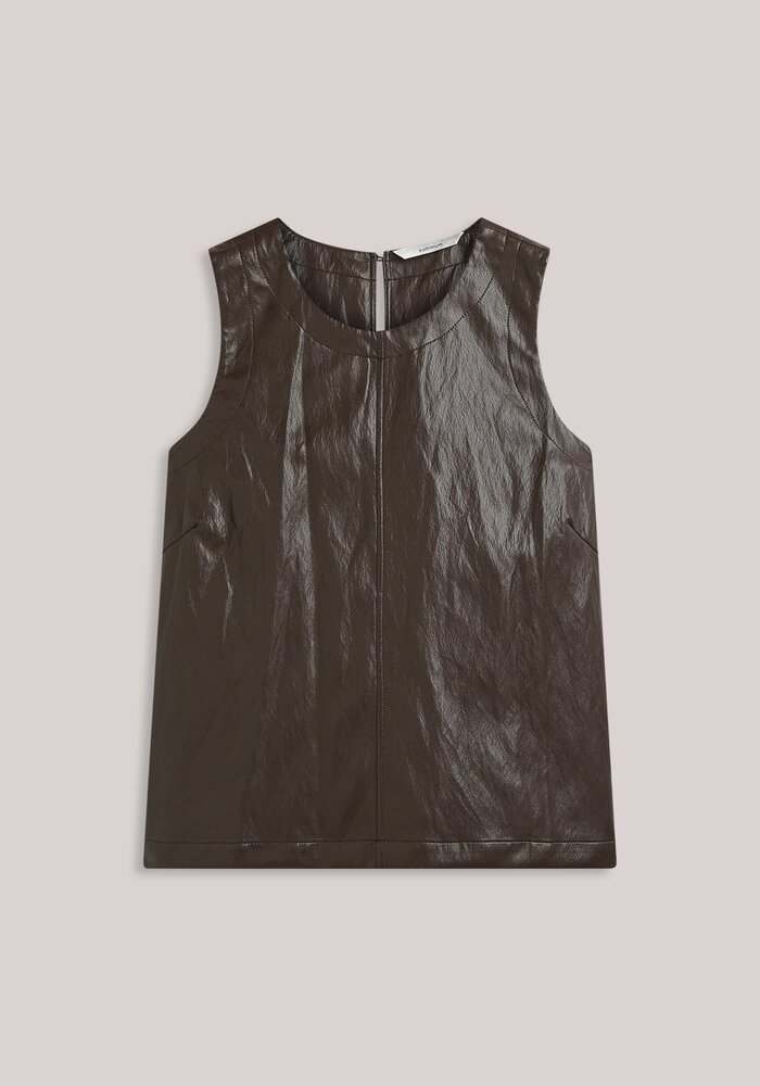 Summum Woman Faux Leather Top 2S3557-12526