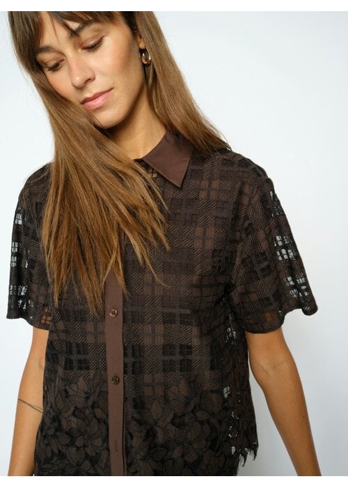 MOS MOSH Mos Mosh Lia Checko Lace Shirt