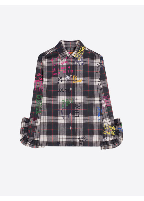 VILAGALLO Vilagallo Plaid Graphic Shirt 34160
