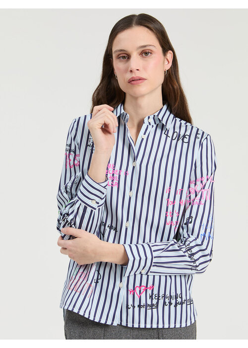 VILAGALLO Vilagallo Striped Ferris Wheel Print Shirt 34022