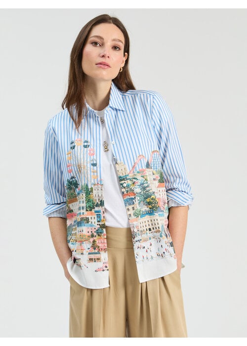 VILAGALLO Vilagallo City Striped Shirt 33905