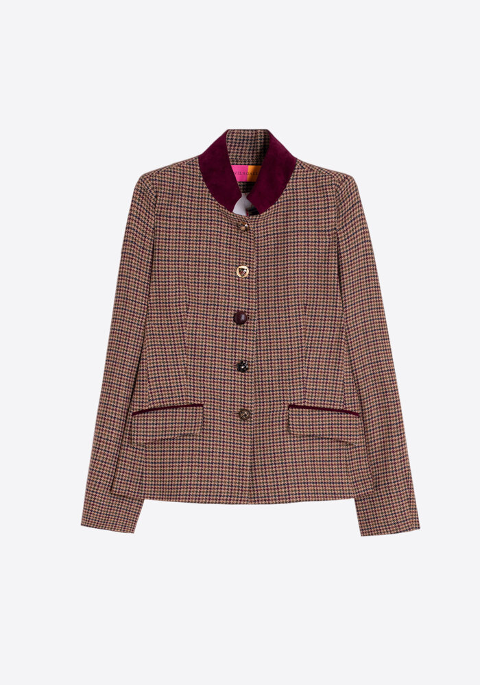 Vilagallo Equestrian Houndstooth Jacket 33903