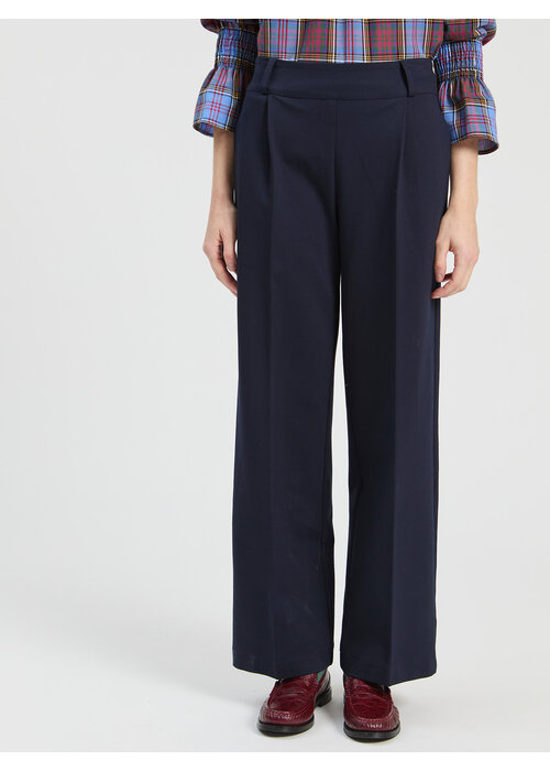 VILAGALLO Vilagallo Straight Navy Trousers 33838