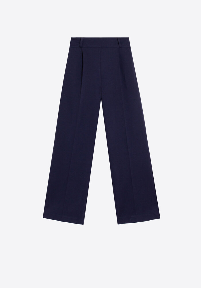 Vilagallo Straight Navy Trousers 33838
